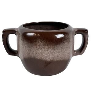 Frankoma 5B Plainaman Brown Satin Sugar Bowl very good condition no lid